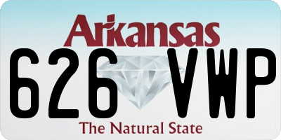 AR license plate 626VWP