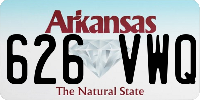 AR license plate 626VWQ