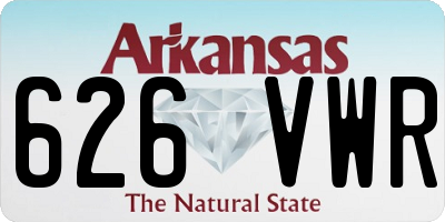 AR license plate 626VWR