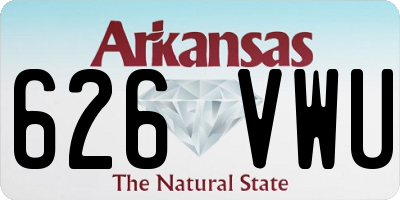 AR license plate 626VWU