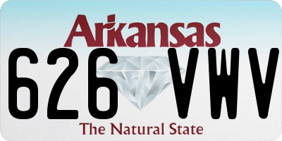 AR license plate 626VWV