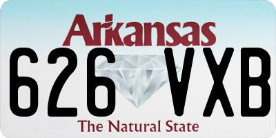 AR license plate 626VXB
