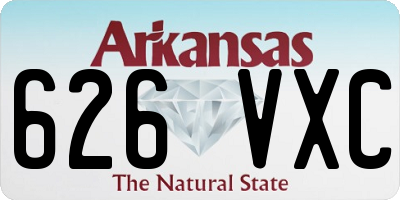 AR license plate 626VXC