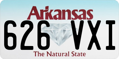 AR license plate 626VXI