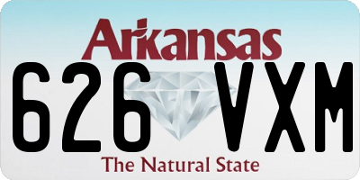 AR license plate 626VXM