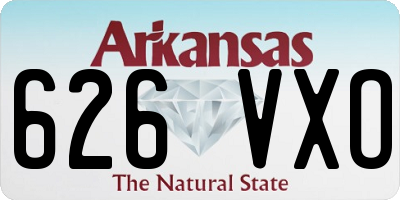 AR license plate 626VXO