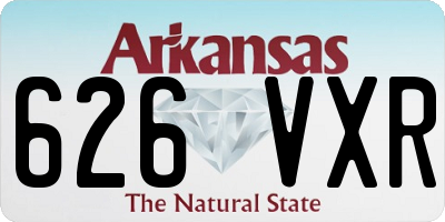 AR license plate 626VXR