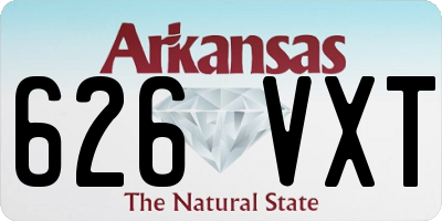AR license plate 626VXT