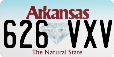AR license plate 626VXV