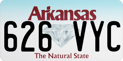 AR license plate 626VYC