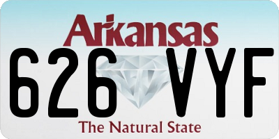 AR license plate 626VYF