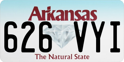 AR license plate 626VYI