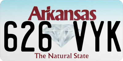 AR license plate 626VYK