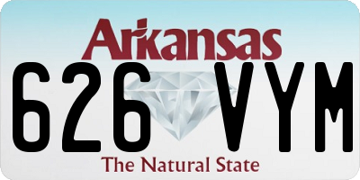 AR license plate 626VYM