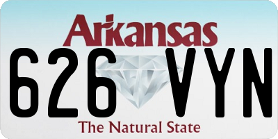 AR license plate 626VYN