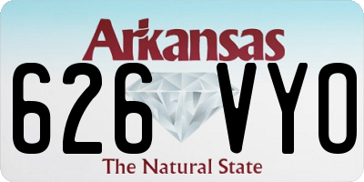 AR license plate 626VYO