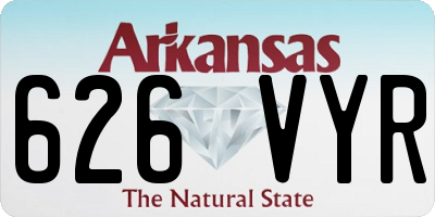 AR license plate 626VYR