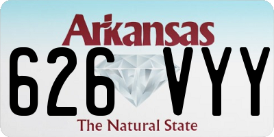 AR license plate 626VYY