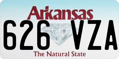 AR license plate 626VZA