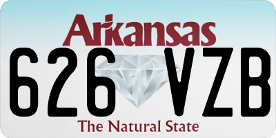 AR license plate 626VZB