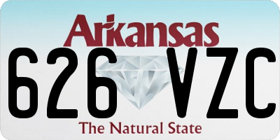 AR license plate 626VZC