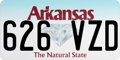 AR license plate 626VZD