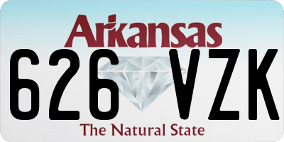 AR license plate 626VZK