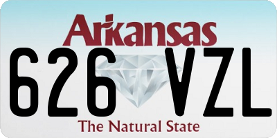 AR license plate 626VZL