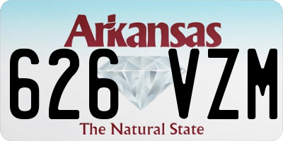 AR license plate 626VZM