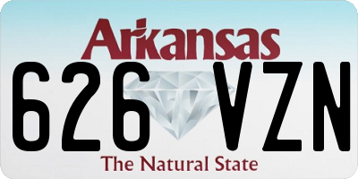 AR license plate 626VZN