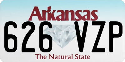 AR license plate 626VZP