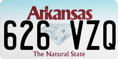 AR license plate 626VZQ