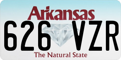AR license plate 626VZR
