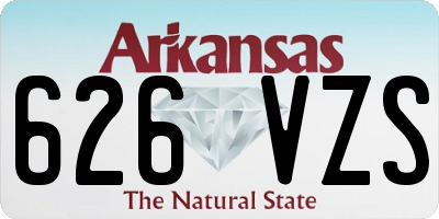 AR license plate 626VZS