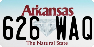 AR license plate 626WAQ