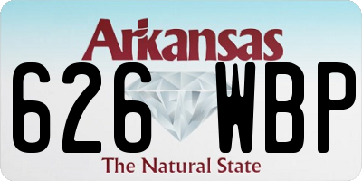 AR license plate 626WBP