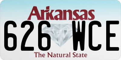 AR license plate 626WCE