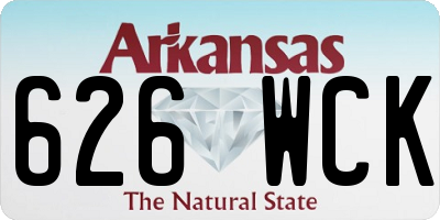 AR license plate 626WCK