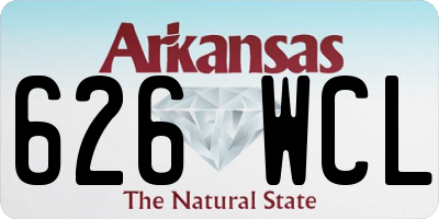 AR license plate 626WCL