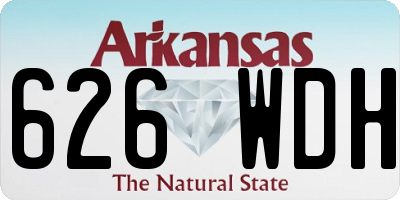 AR license plate 626WDH