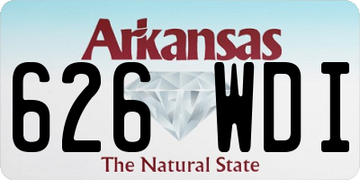 AR license plate 626WDI