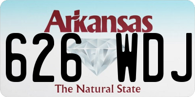 AR license plate 626WDJ