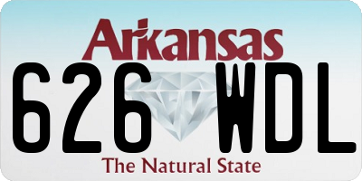 AR license plate 626WDL