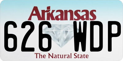 AR license plate 626WDP