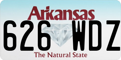 AR license plate 626WDZ