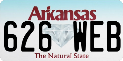 AR license plate 626WEB