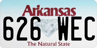 AR license plate 626WEC