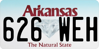 AR license plate 626WEH
