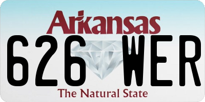 AR license plate 626WER