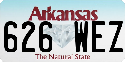 AR license plate 626WEZ